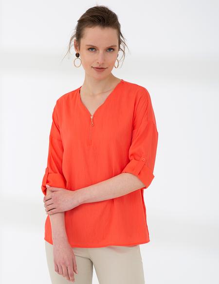 Nar Çiçeği Comfort Fit Uzun Kollu Gömlek - 50202820027