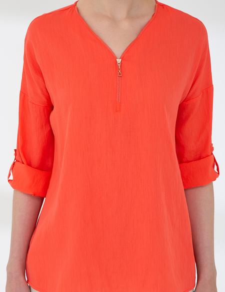 Nar Çiçeği Comfort Fit Uzun Kollu Gömlek - 50202820027