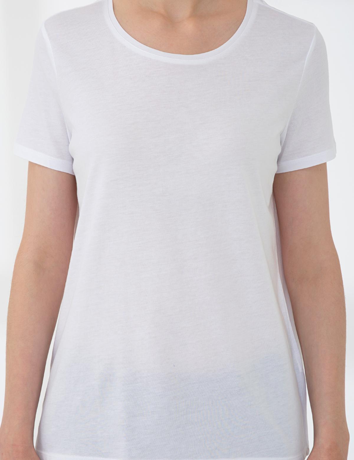 Beyaz Standart Fit Tişört - 50206155005