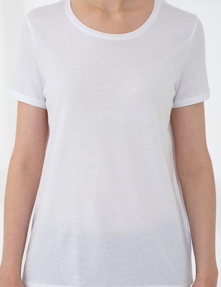 Beyaz Standart Fit Tişört - 50206155005