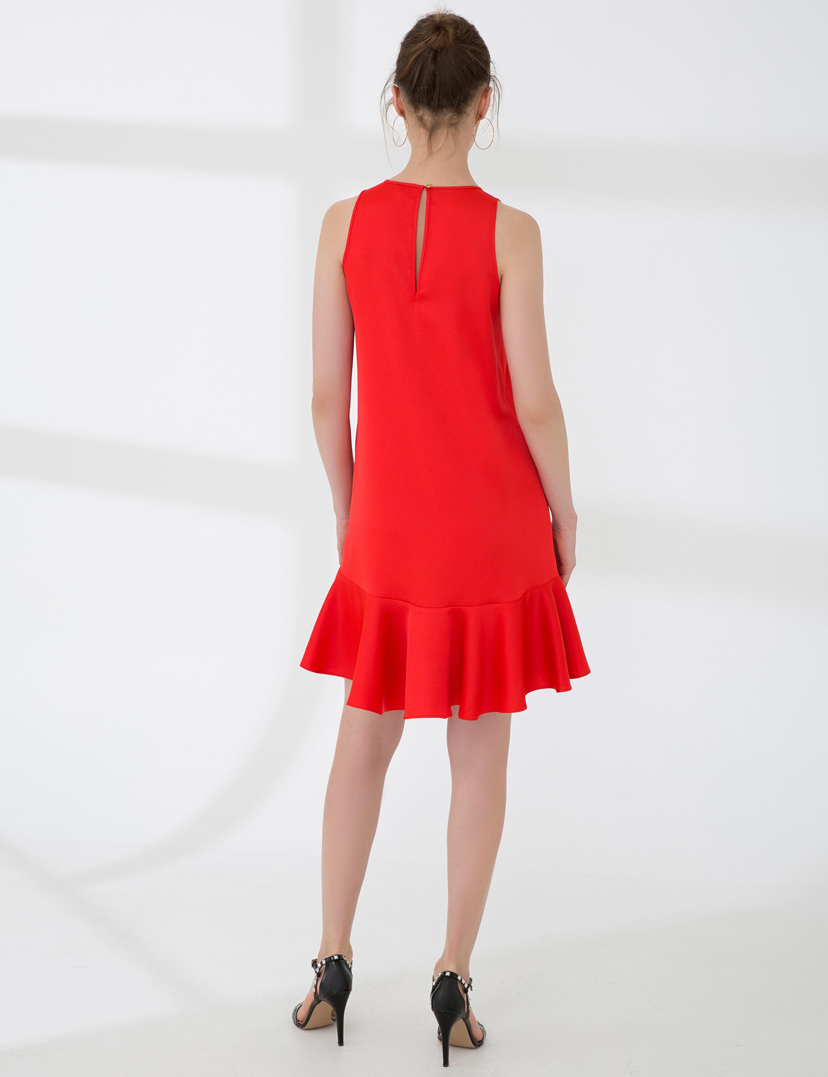 Nar Çiçeği Dokuma Elbise