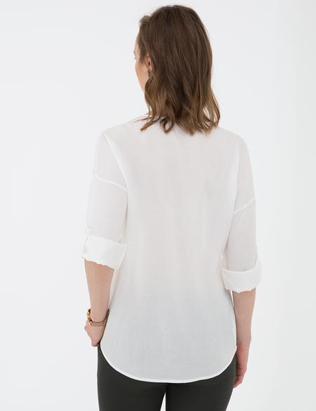 Beyaz Comfort Fit Uzun Kollu Gömlek - 50202820051