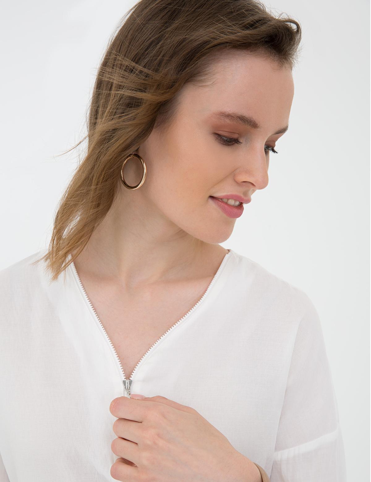 Beyaz Comfort Fit Uzun Kollu Gömlek - 50202820051