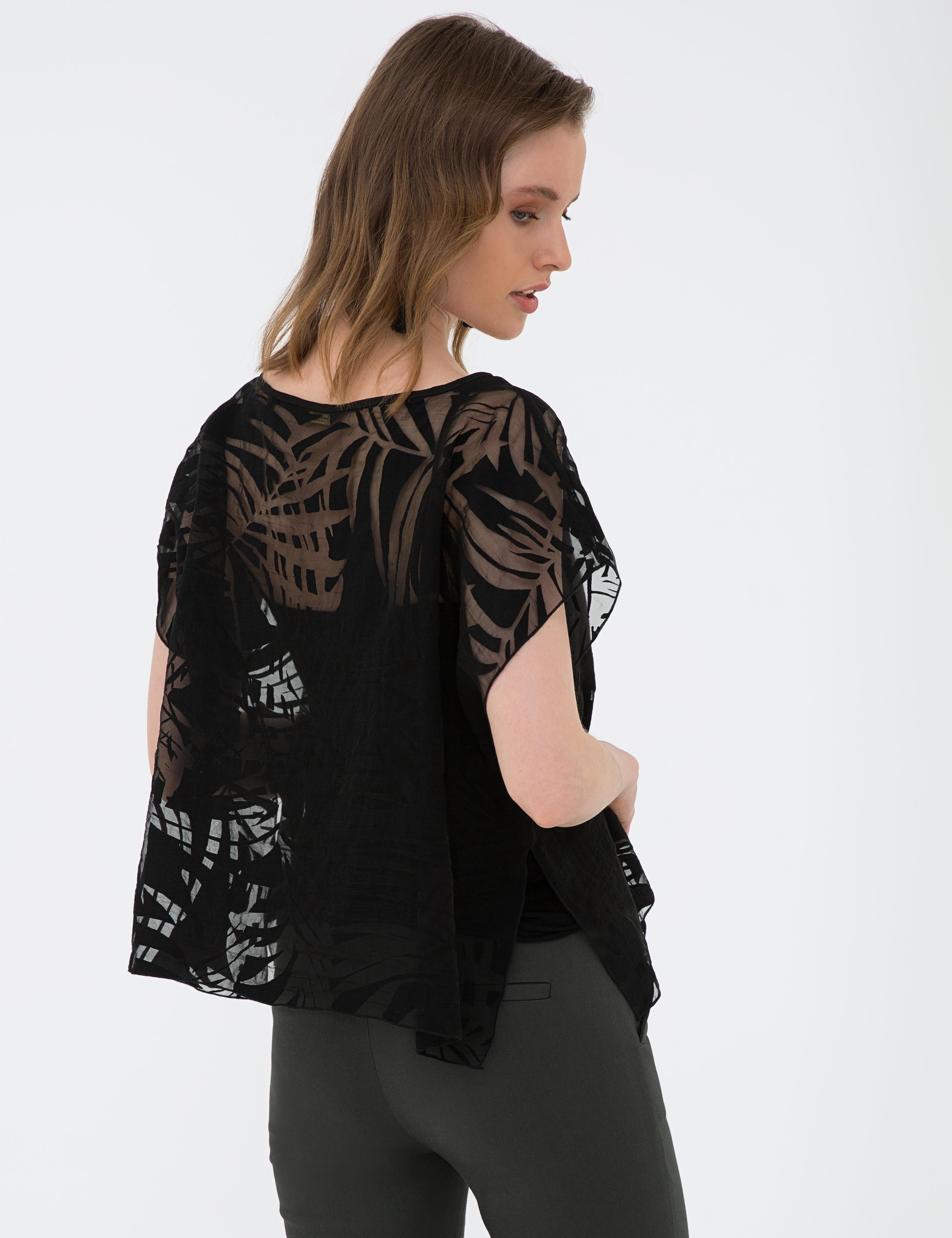 Siyah Tül Bluz