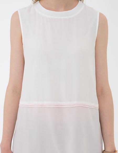 Toz Pembe Regular Fit Kolsuz Bluz - 50204439015