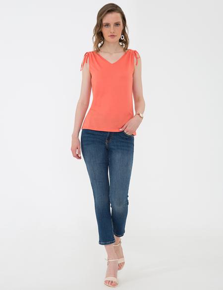 Nar Çiçeği Kolsuz Tişört - 50200747061