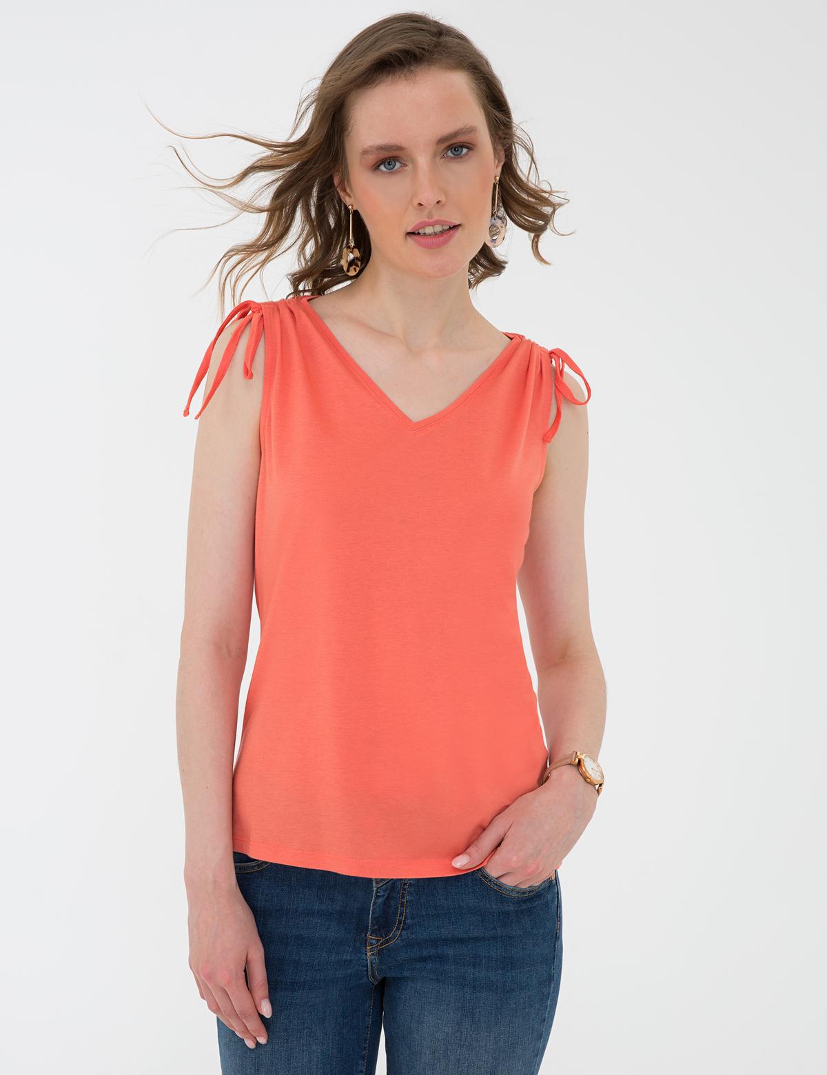 Nar Çiçeği Kolsuz Tişört - 50200747061