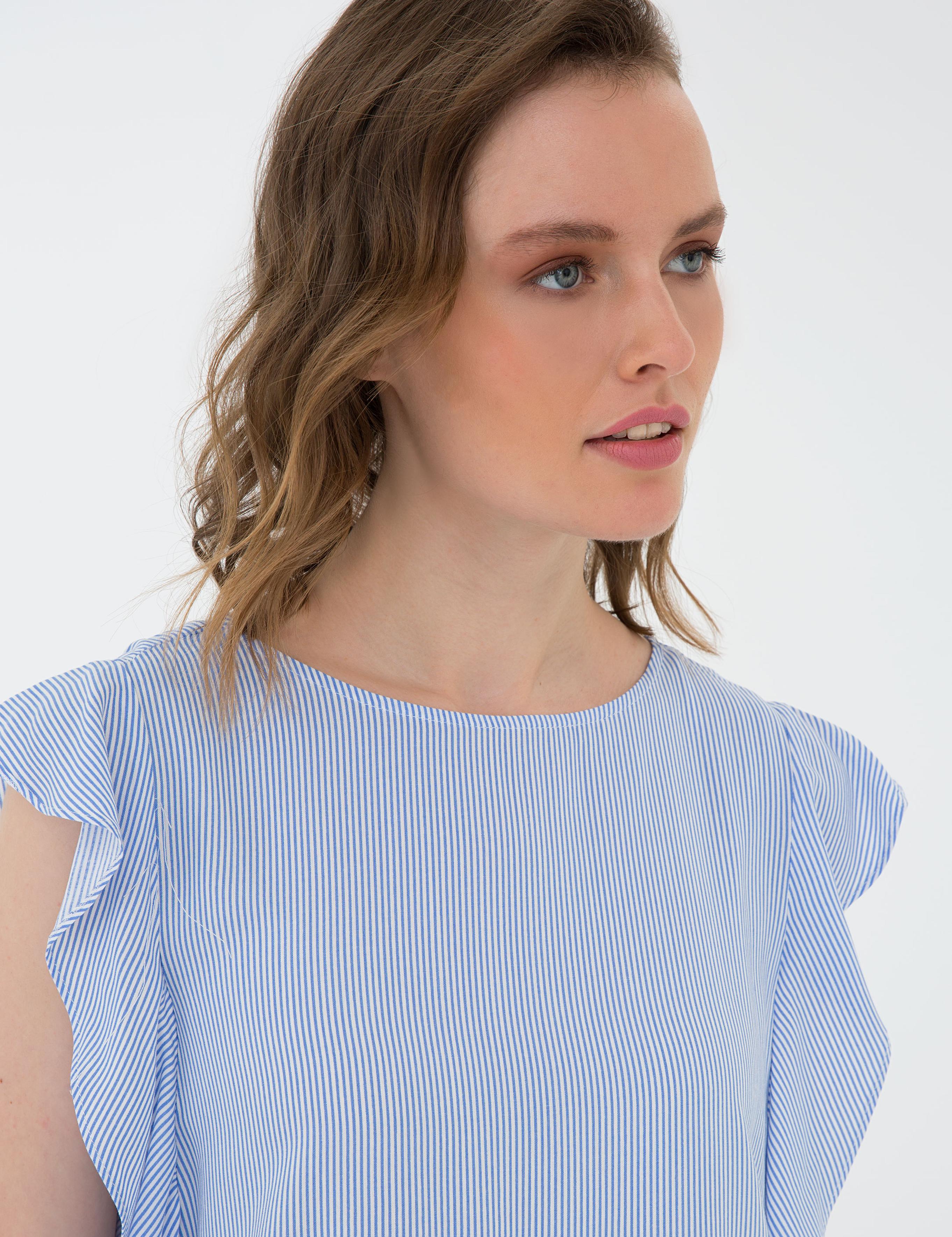 Açık Mavi Regular Fit Bluz