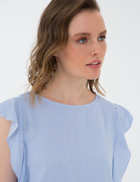 Açık Mavi Regular Fit Bluz - 50202568008