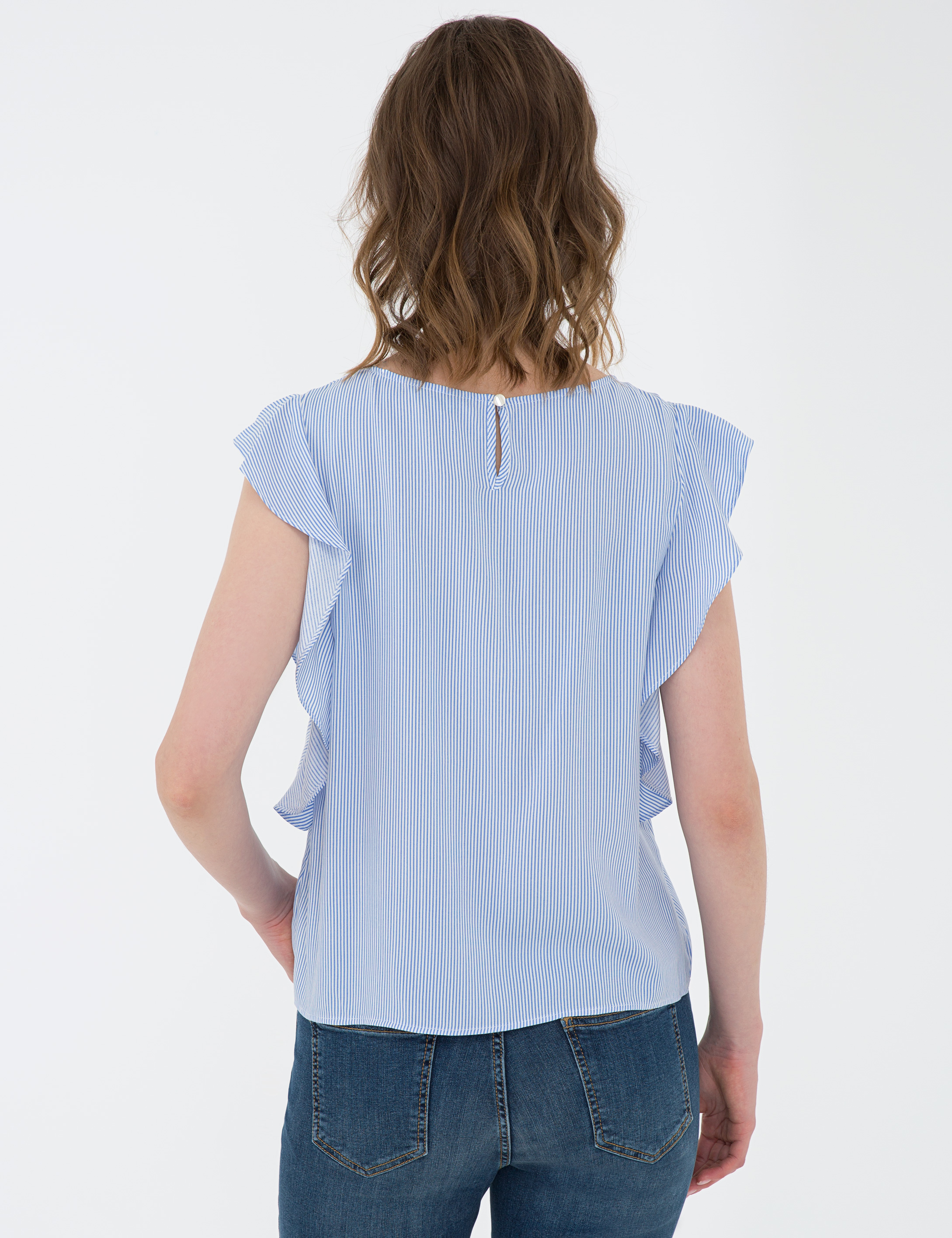 Açık Mavi Regular Fit Bluz