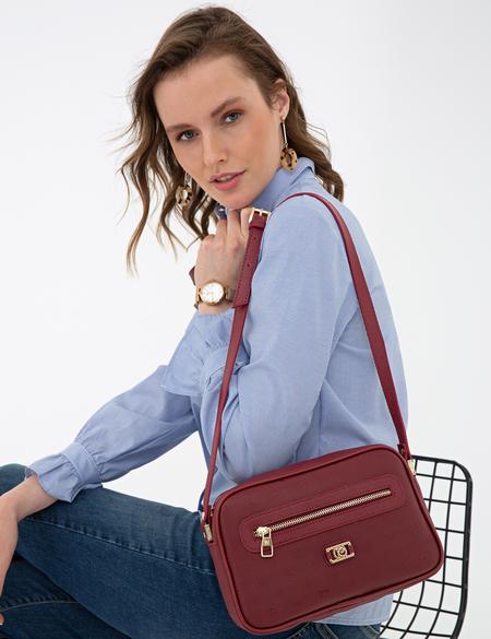 Bordo Omuz Çantası - 50215565001