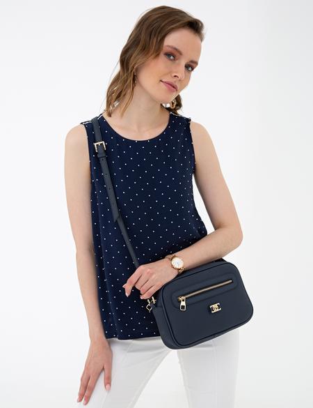 Lacivert Omuz Çantası - 50215565002