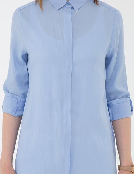 Açık Mavi Comfort Fit Uzun Kollu Gömlek - 50202629003