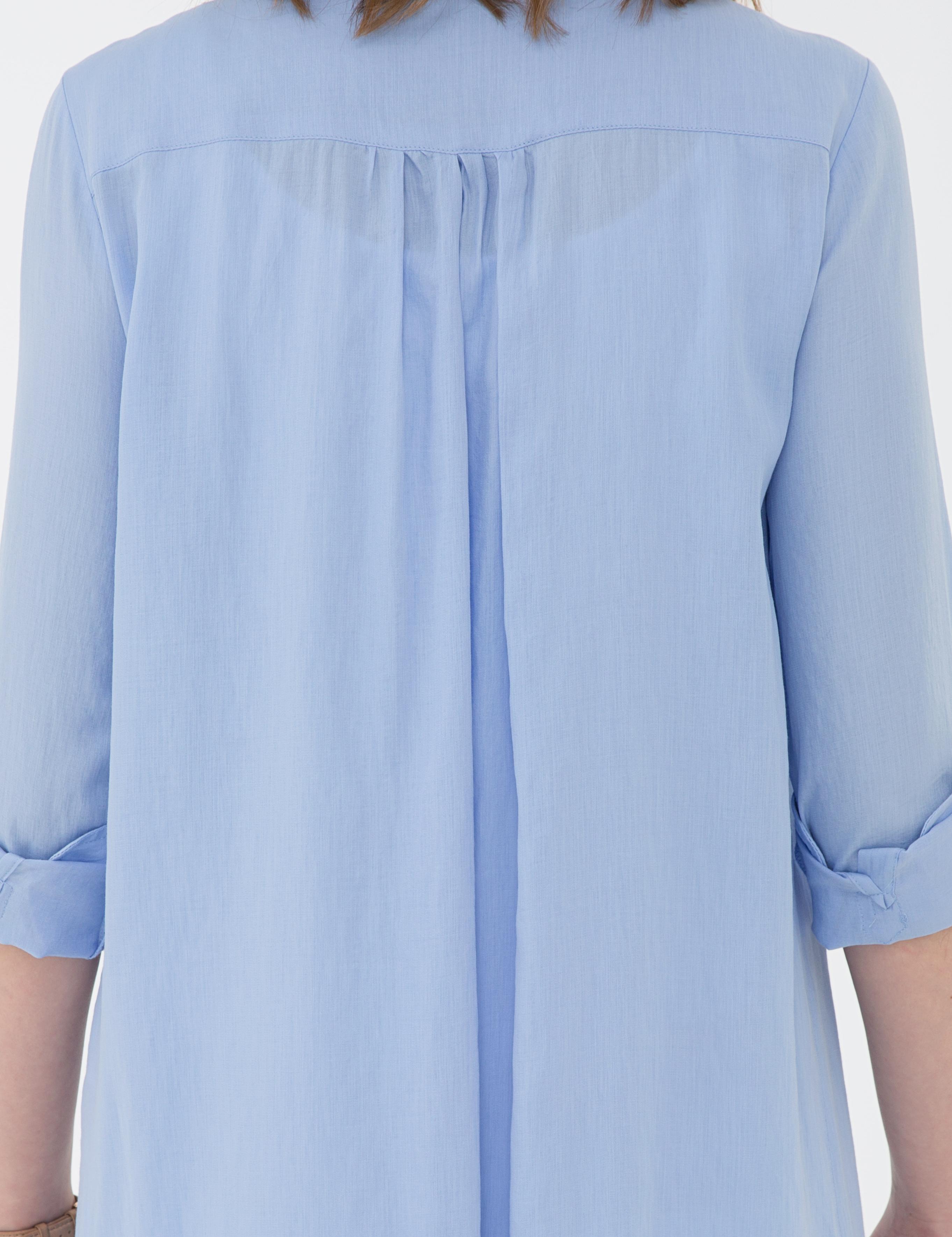 Açık Mavi Comfort Fit Uzun Kollu Gömlek