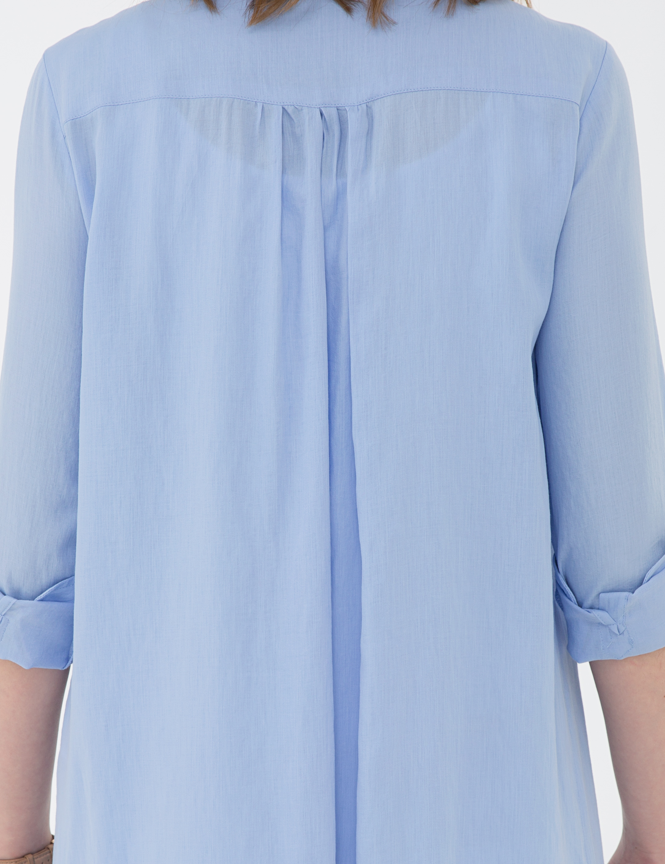 Açık Mavi Comfort Fit Uzun Kollu Gömlek - Image 6