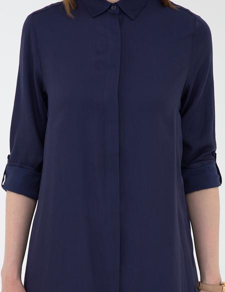 Lacivert Comfort Fit Uzun Kollu Gömlek - 50202629033