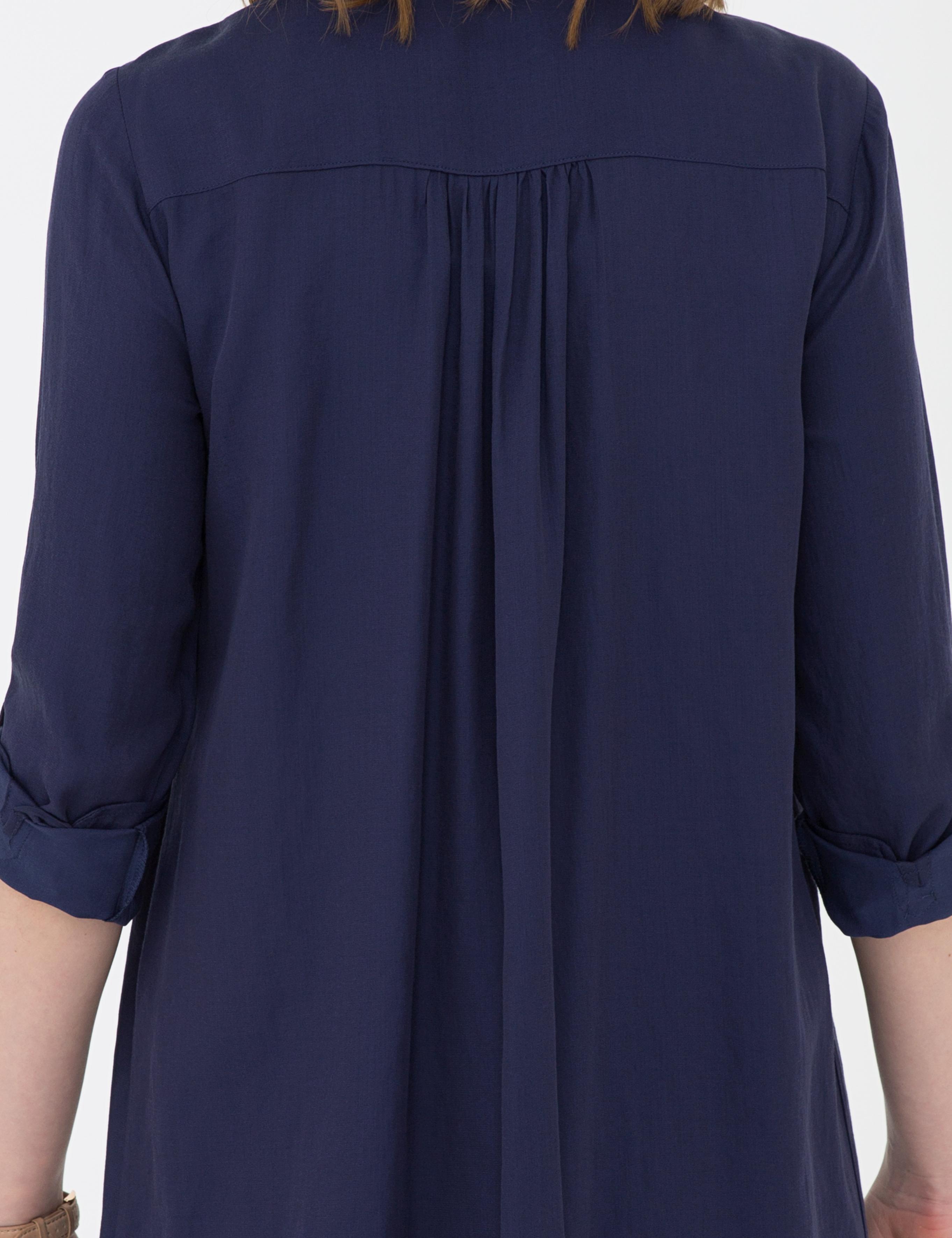 Lacivert Comfort Fit Uzun Kollu Gömlek