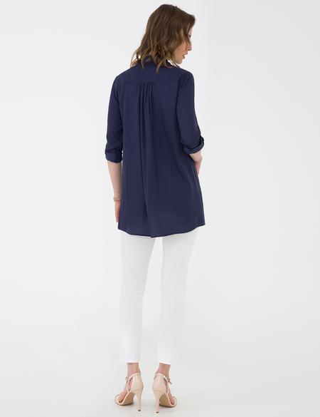 Lacivert Comfort Fit Uzun Kollu Gömlek - 50202629033