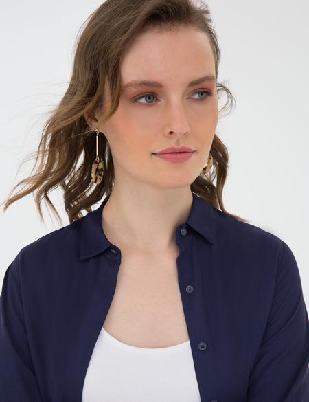 Lacivert Comfort Fit Uzun Kollu Gömlek - 50202629033