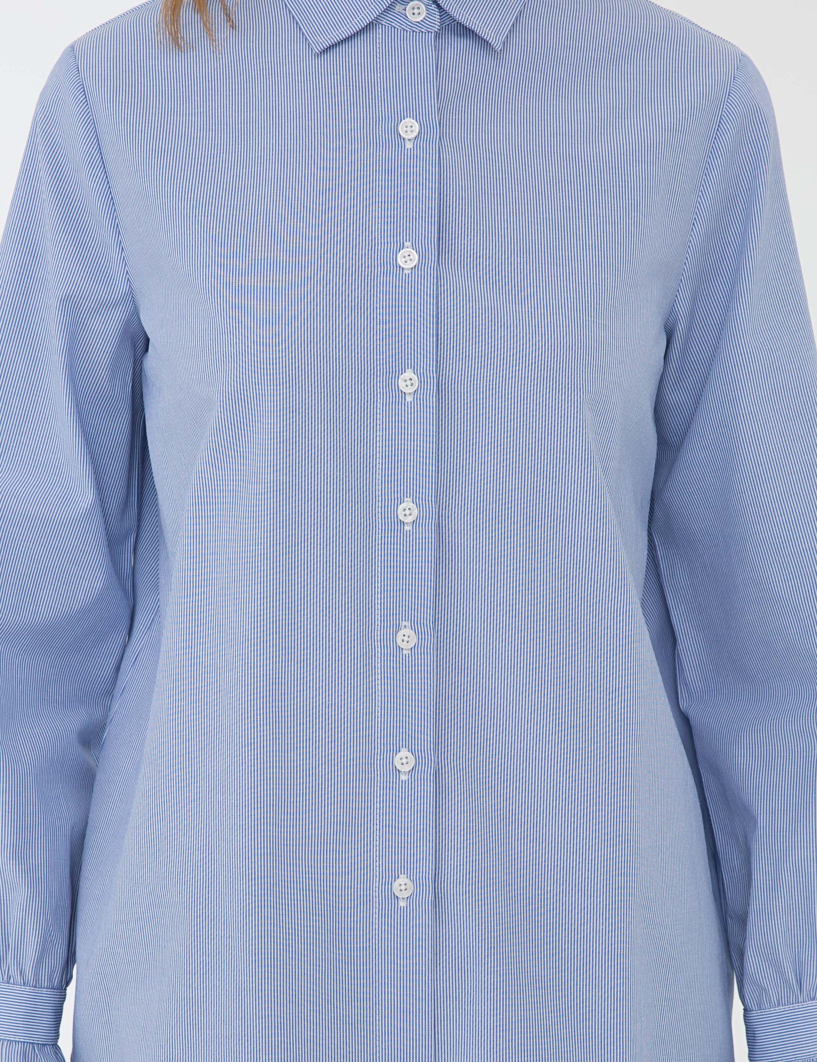 Mavi Slim Fit Uzun Kollu Gömlek