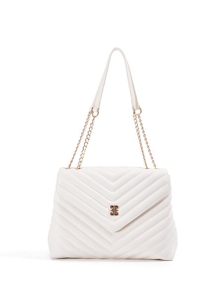 Beyaz Zincir Askılı Omuz Çantası - 50245066008