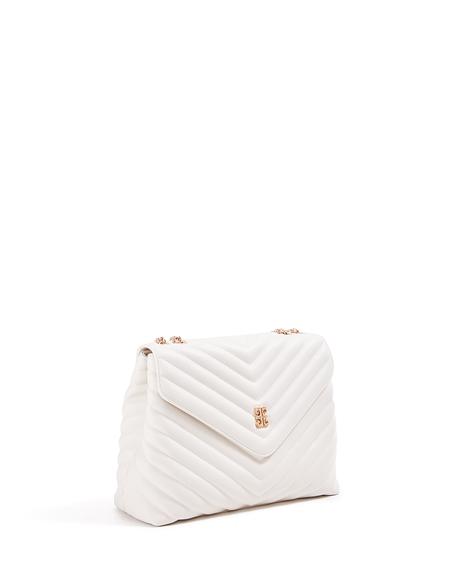 Beyaz Zincir Askılı Omuz Çantası - 50245066008