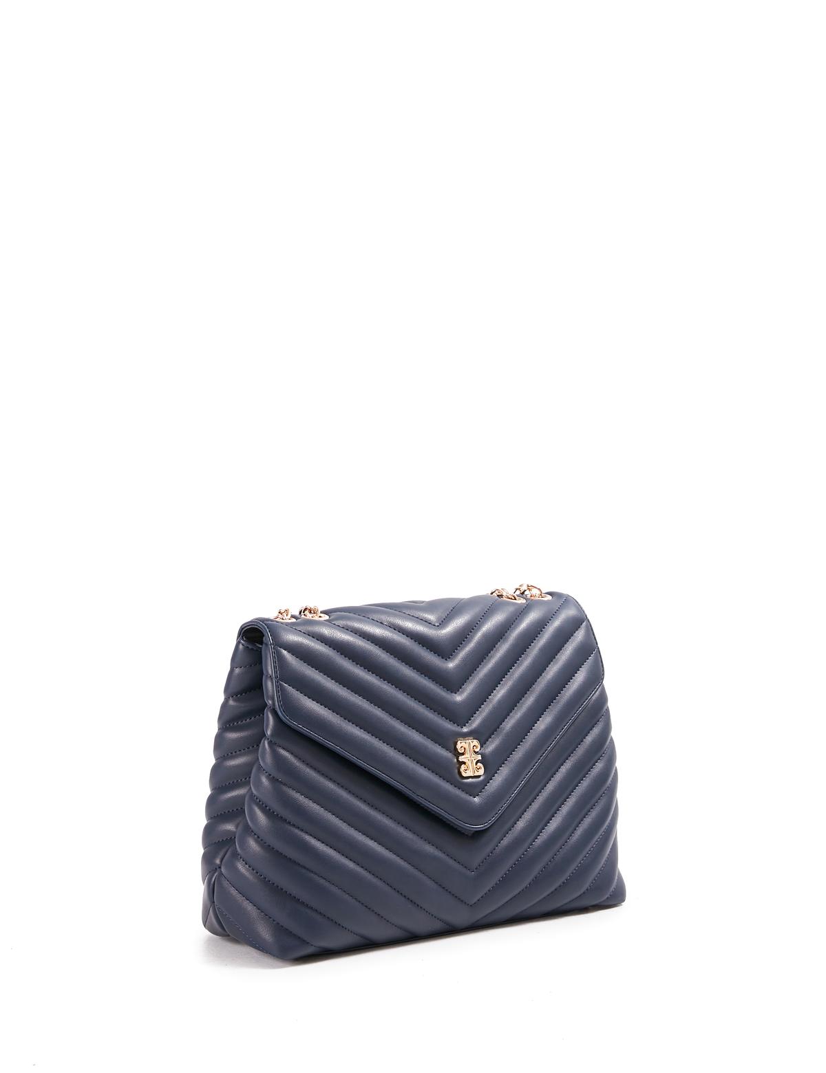 Lacivert Zincir Askılı Omuz Çantası - 50245066002