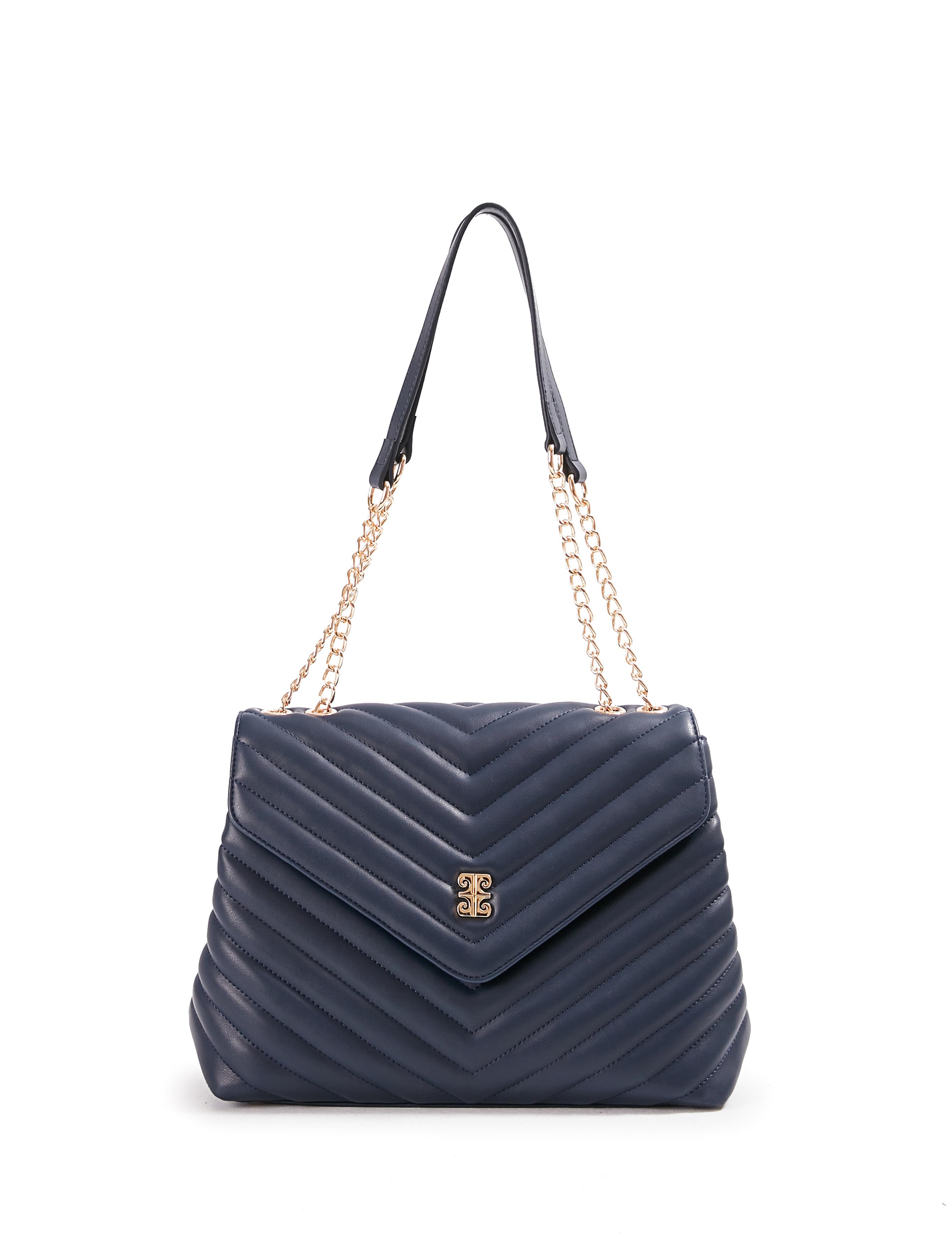 Lacivert Zincir Askılı Omuz Çantası