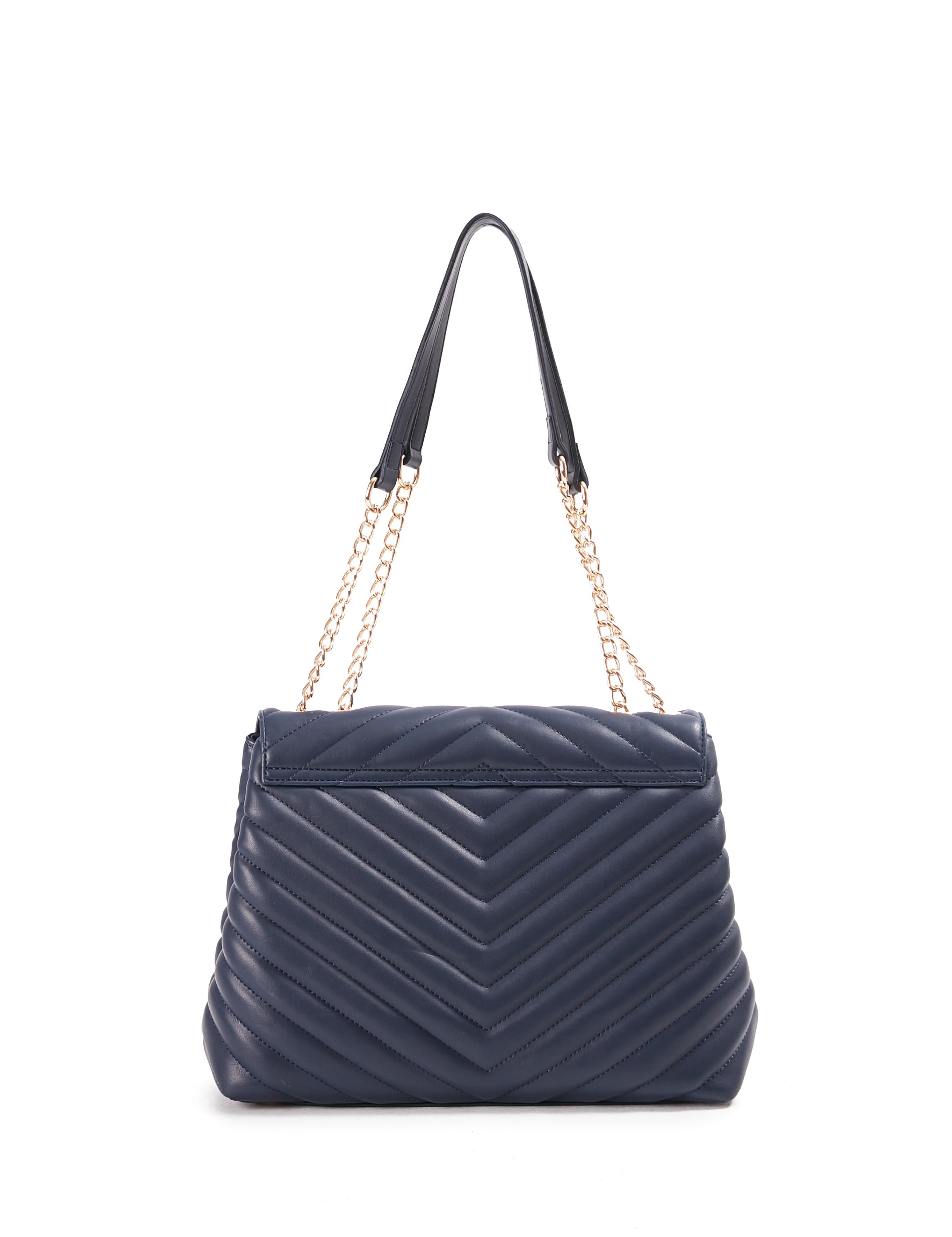 Lacivert Zincir Askılı Omuz Çantası