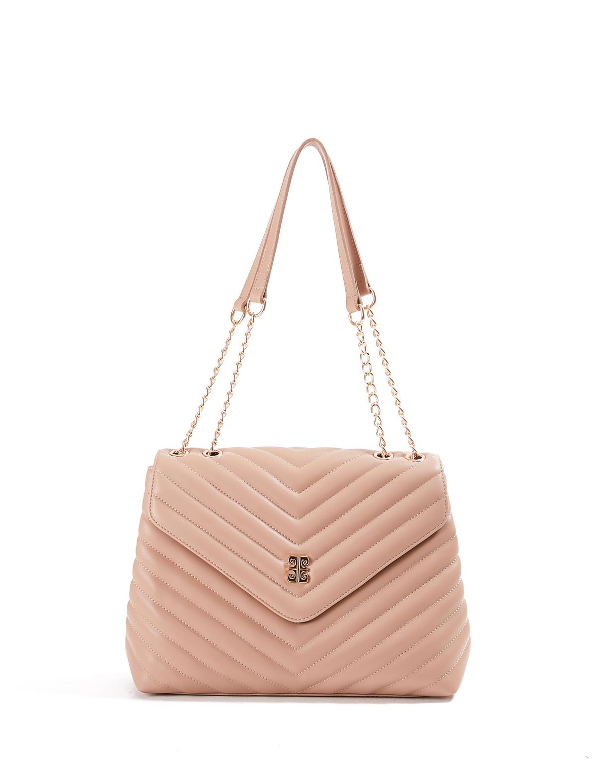 Kahverengi Zincir Askılı Omuz Çantası - 50245066006