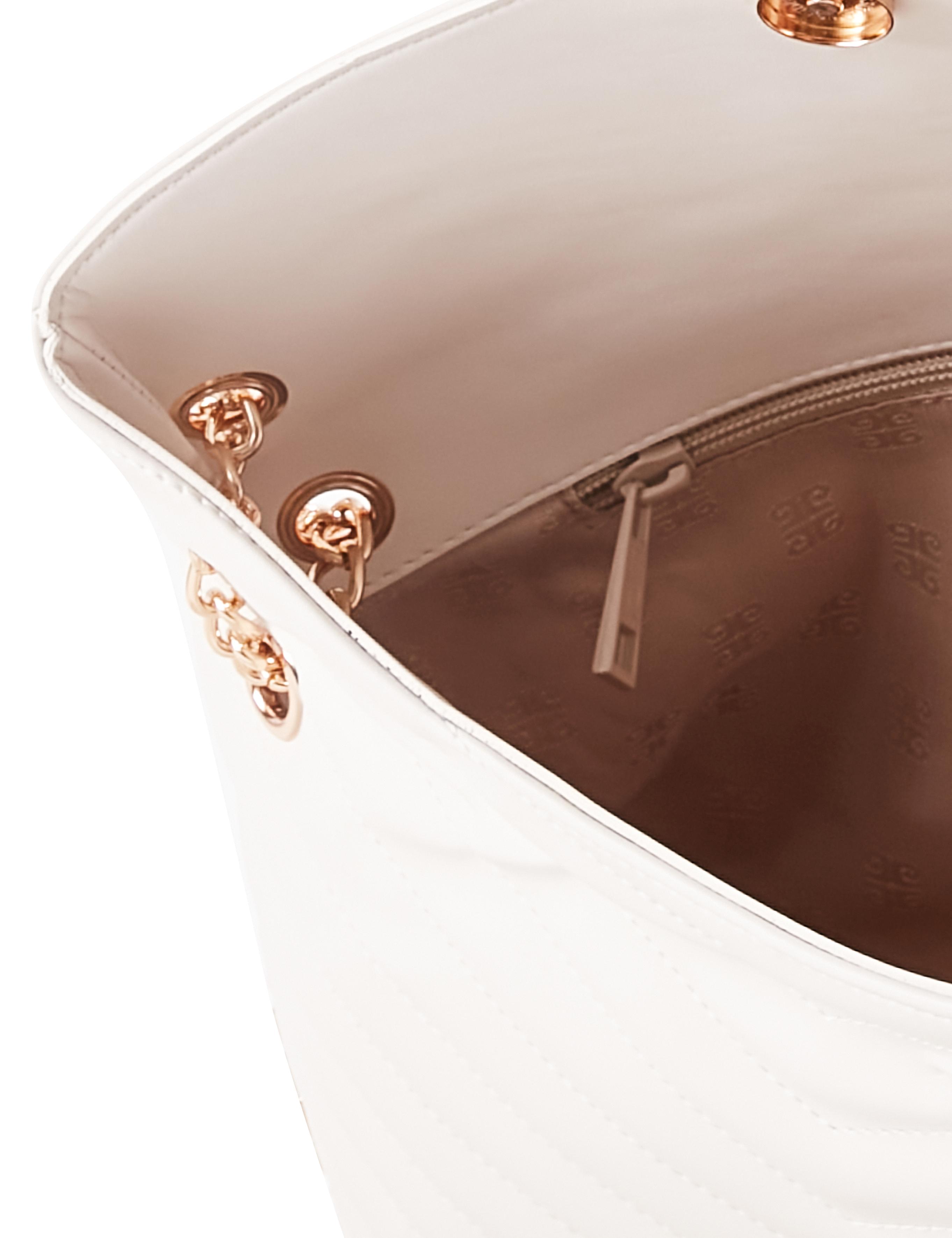 Beyaz Zincir Askılı Omuz Çantası