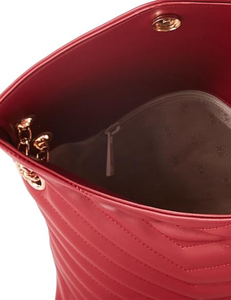 Kırmızı Zincir Askılı Omuz Çantası - 50245183003