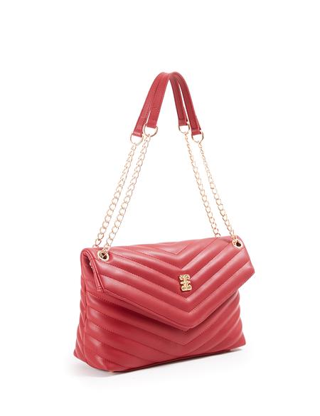 Kırmızı Zincir Askılı Omuz Çantası - 50245183003