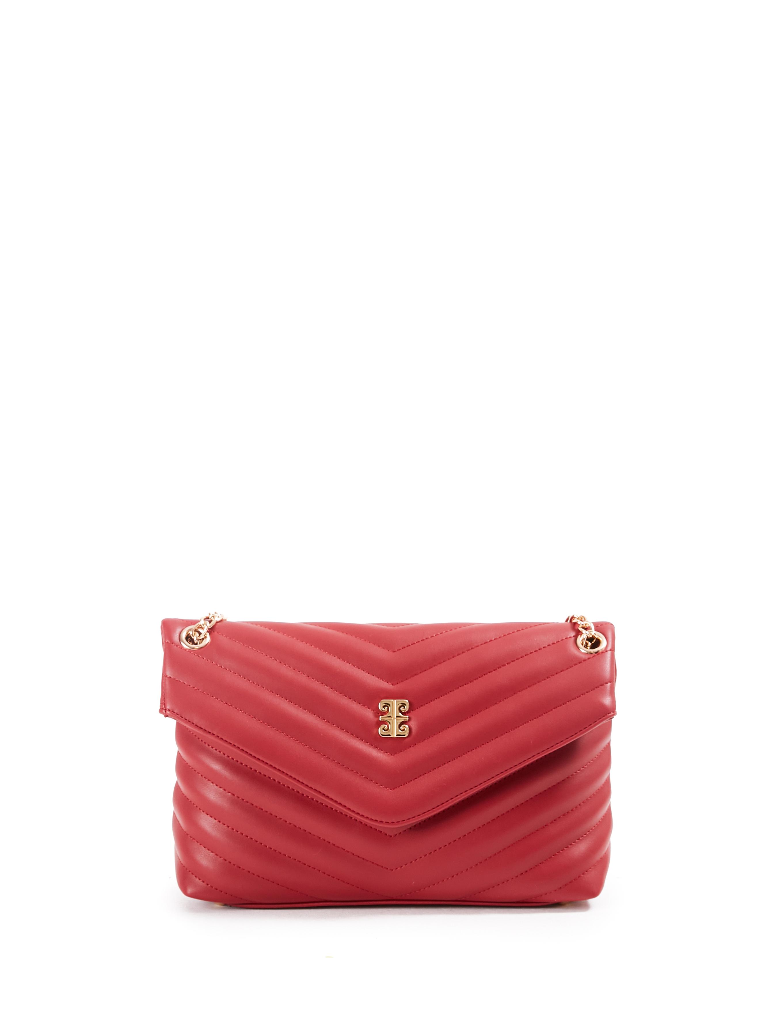 Kırmızı Zincir Askılı Omuz Çantası