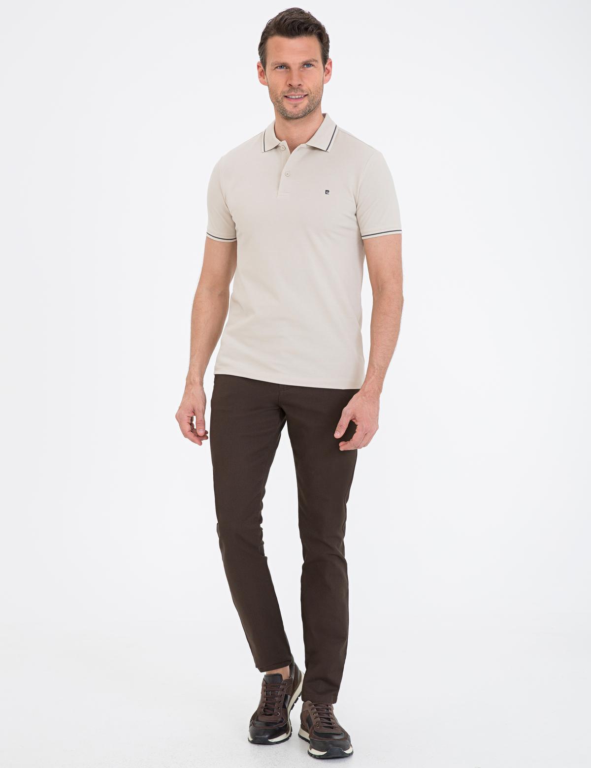 Taş Slim Fit Polo Yaka Basic Tişört - 50239844050