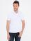 Beyaz Slim Fit Basic Polo Yaka T-Shirt