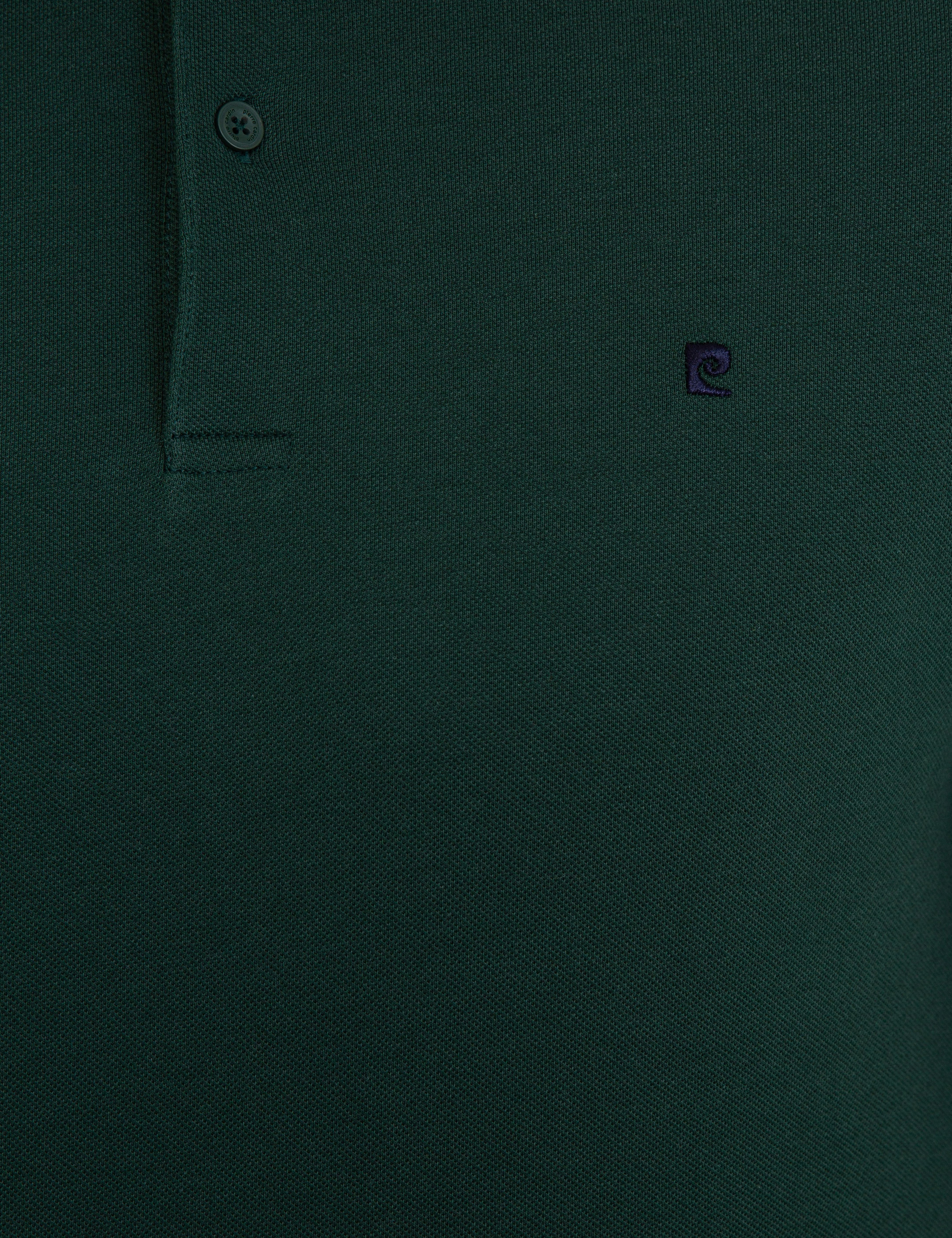 Koyu Yeşil Slim Fit Polo Yaka Basic  Tişört