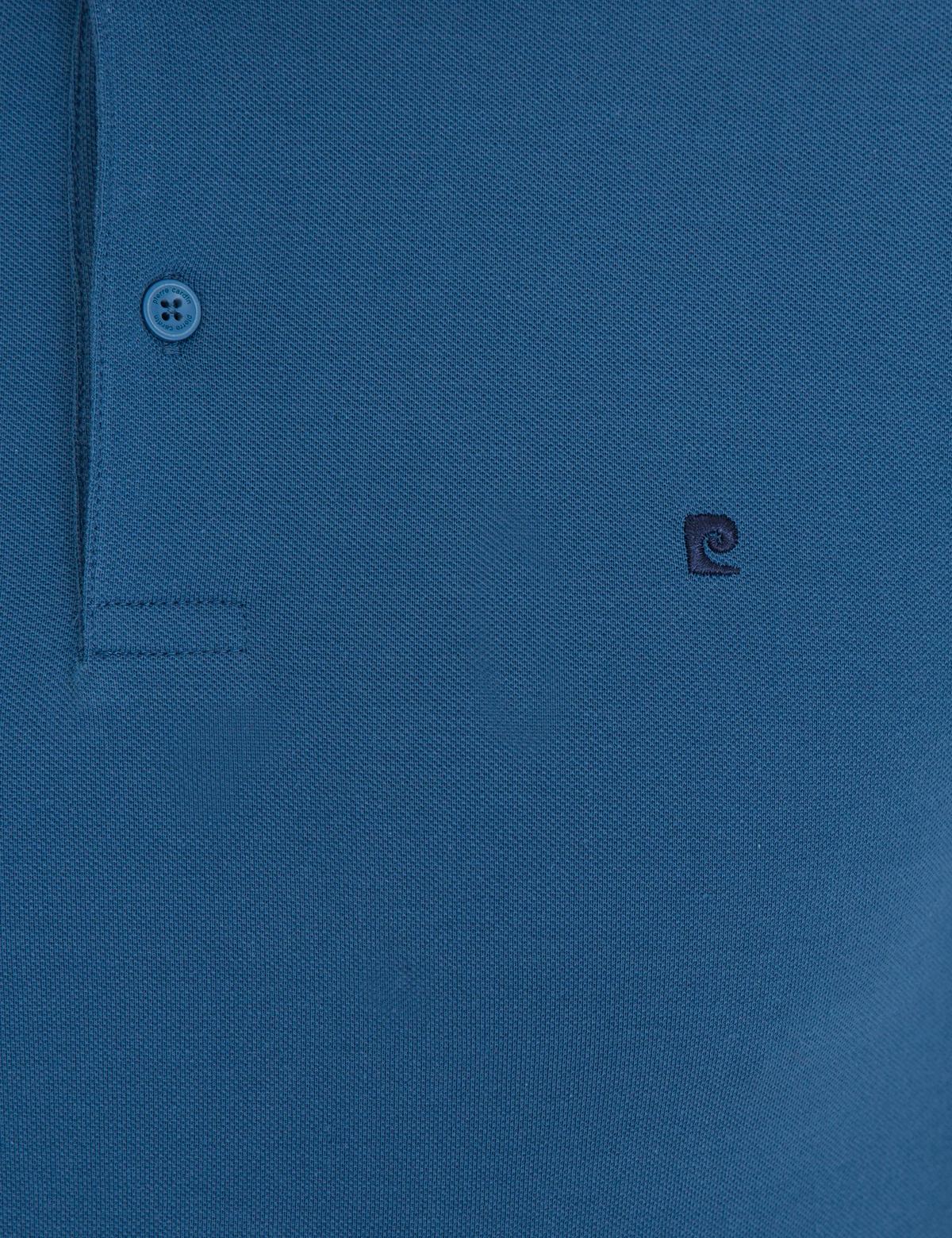 İndigo Mavi Slim Fit Basic Polo Yaka T-Shirt - 50239844059