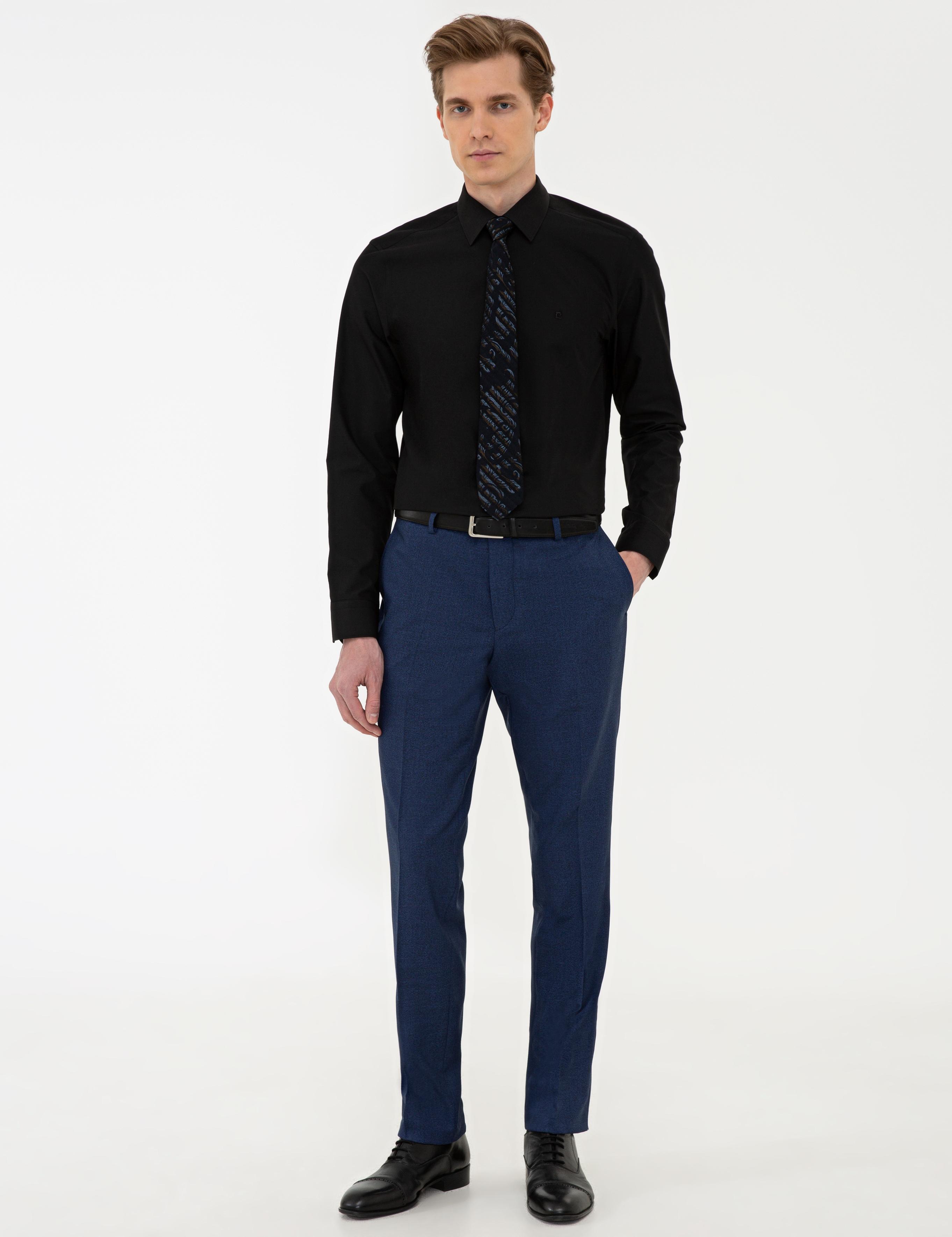 Siyah Slim Fit Basic Gömlek