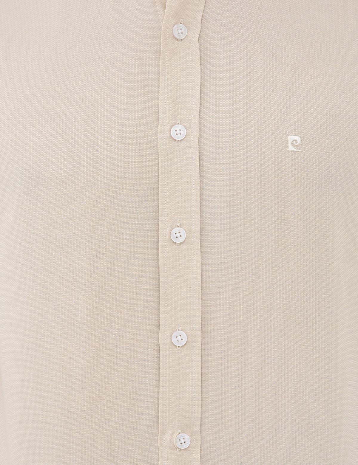 Bej Slim Fit Oxford Gömlek - 50240386002