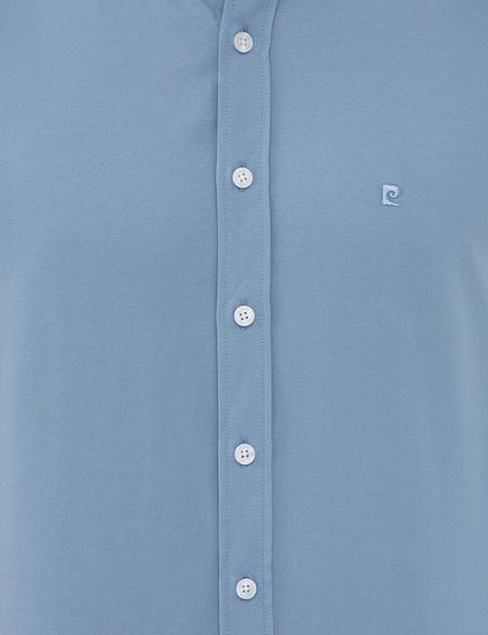 Koyu Mavi Slim Fit Oxford Gömlek - 50240386077