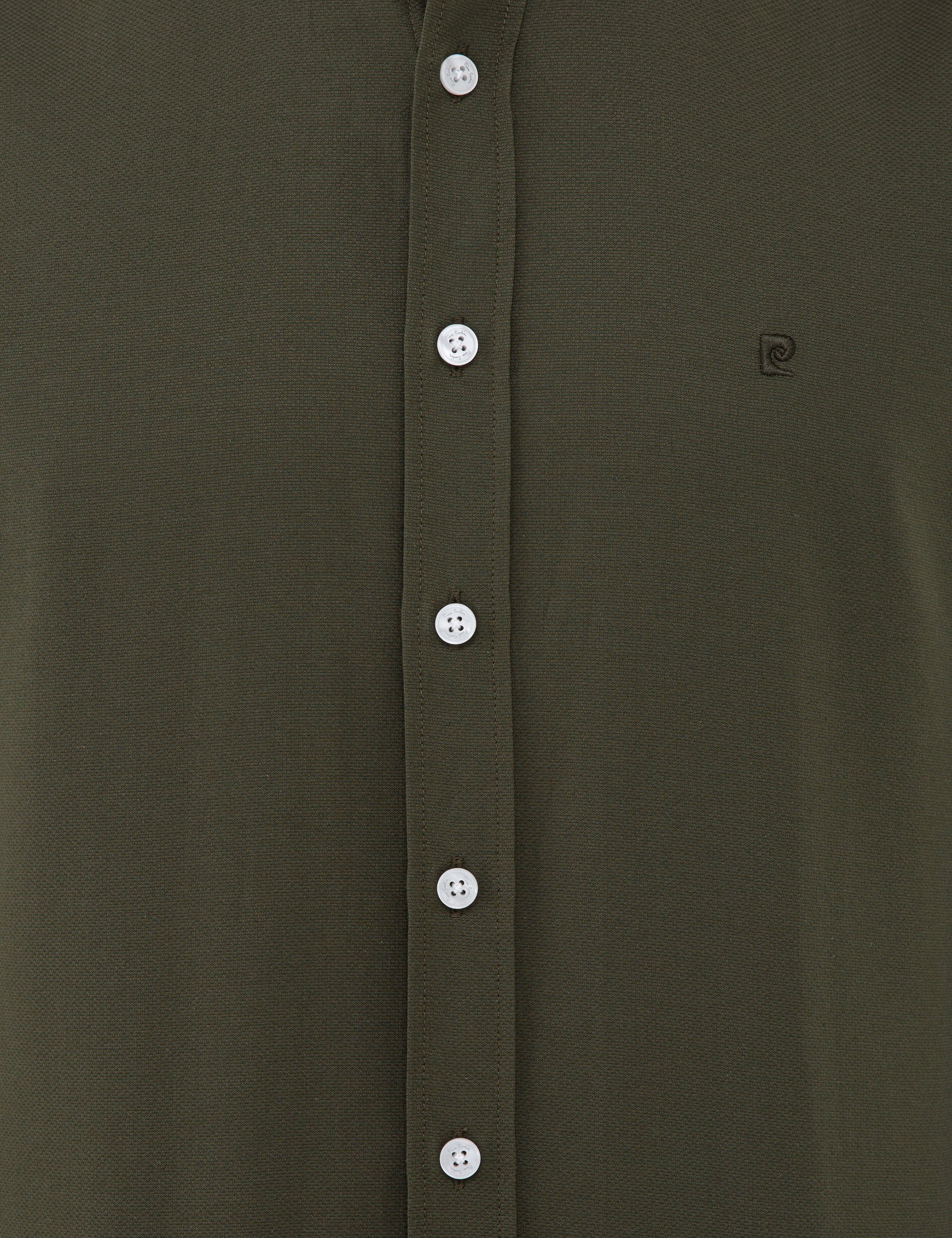 Haki Slim Fit Oxford Gömlek