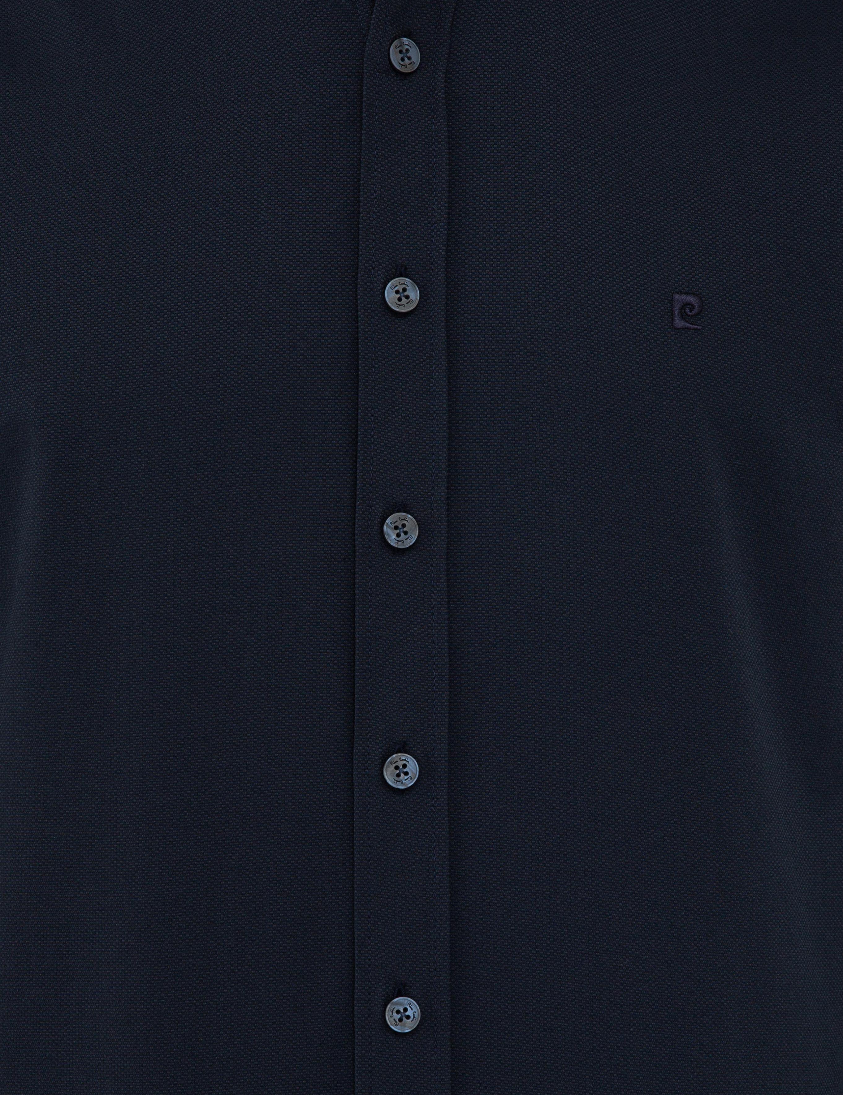 Lacivert Slim Fit Oxford Gömlek