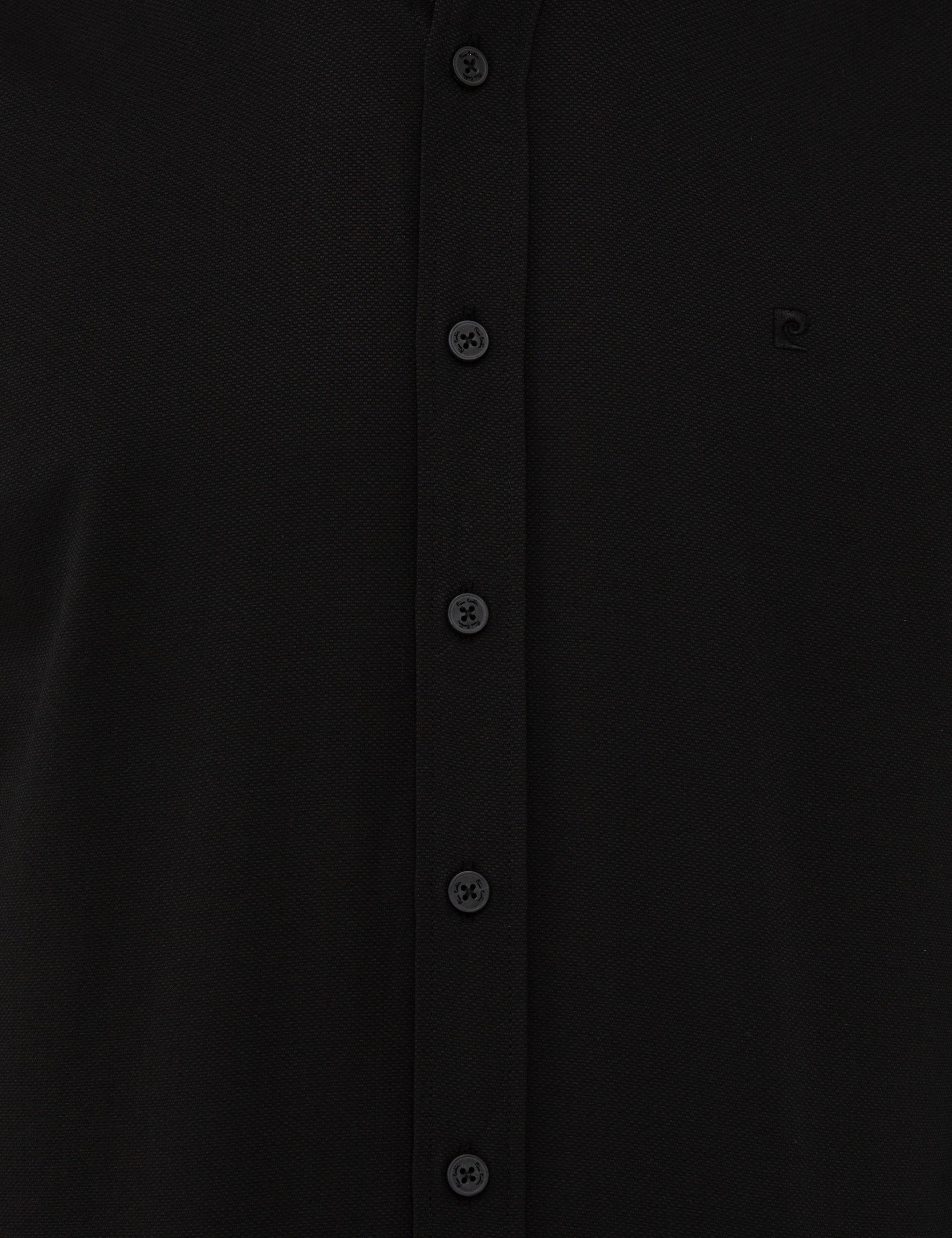 Siyah Slim Fit Oxford Gömlek