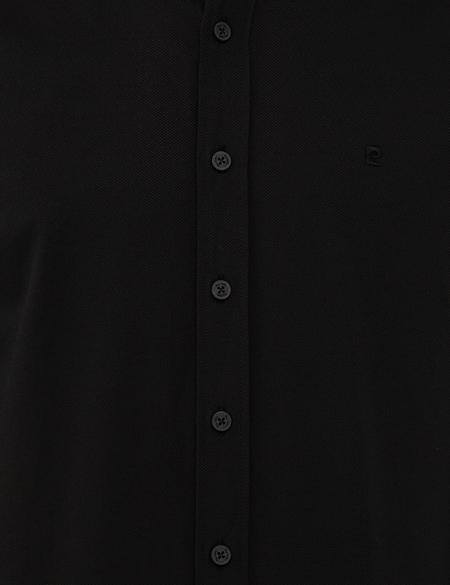 Siyah Slim Fit Oxford Gömlek - 50240386052