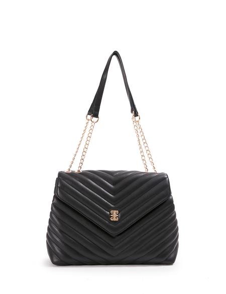 Siyah Zincir Askılı Omuz Çantası - 50245066001