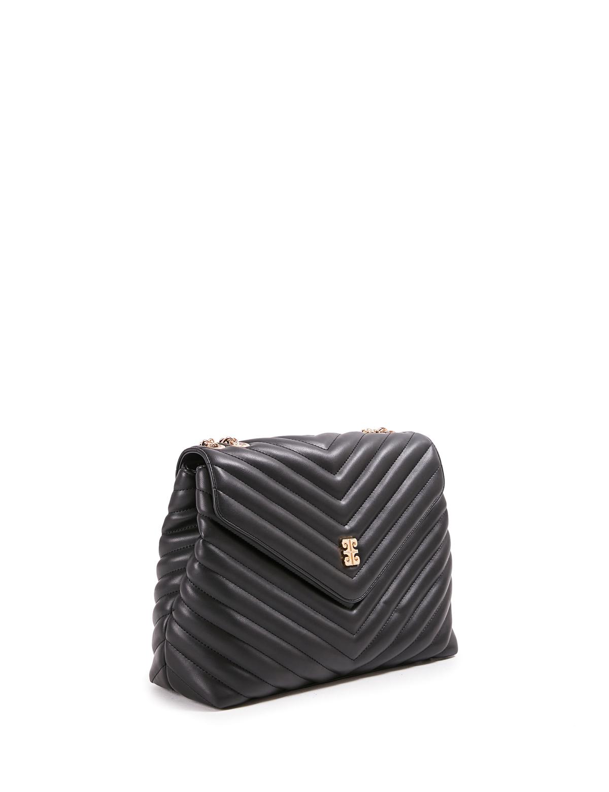 Siyah Zincir Askılı Omuz Çantası - 50245066001