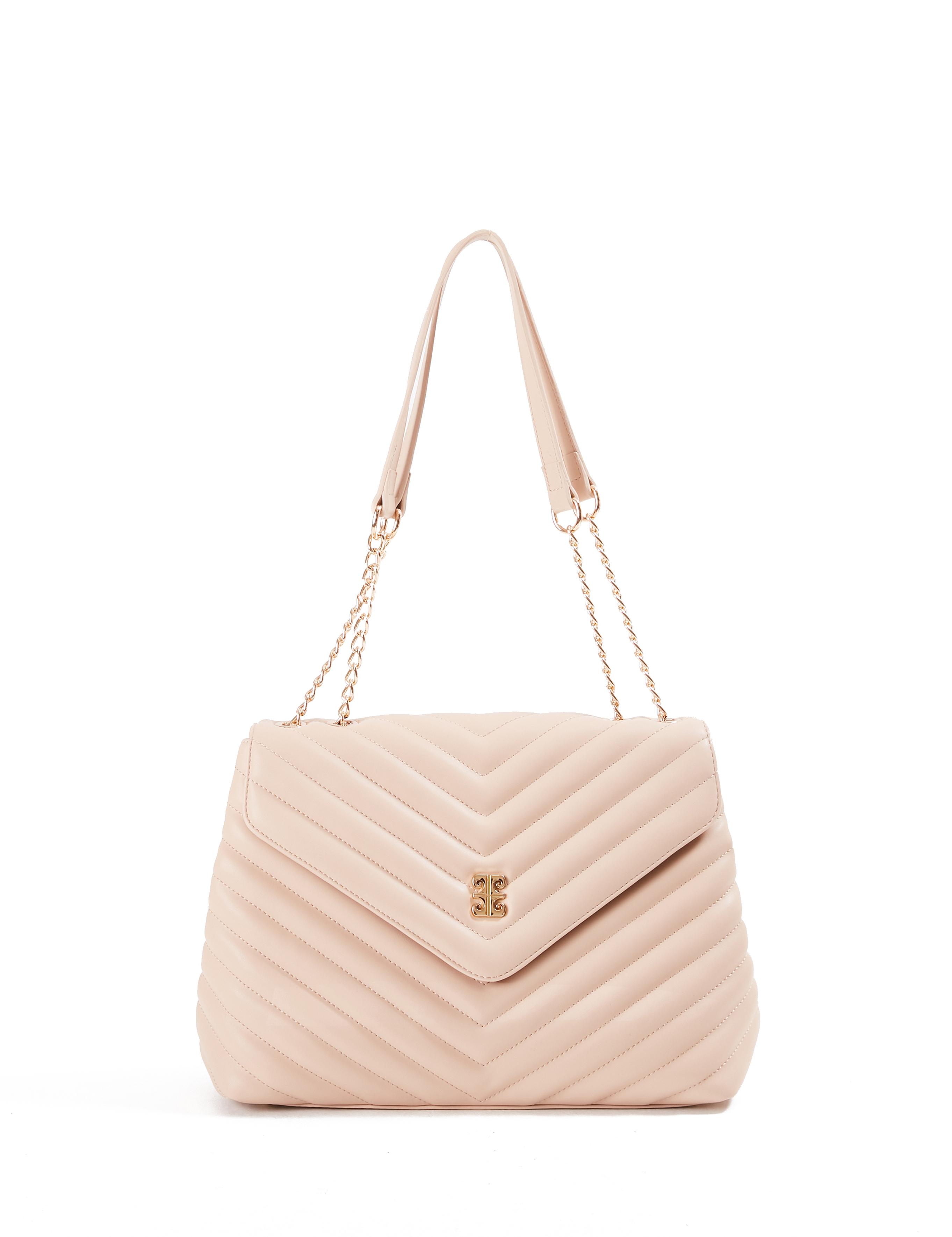 Nude Zincir Askılı Omuz Çantası