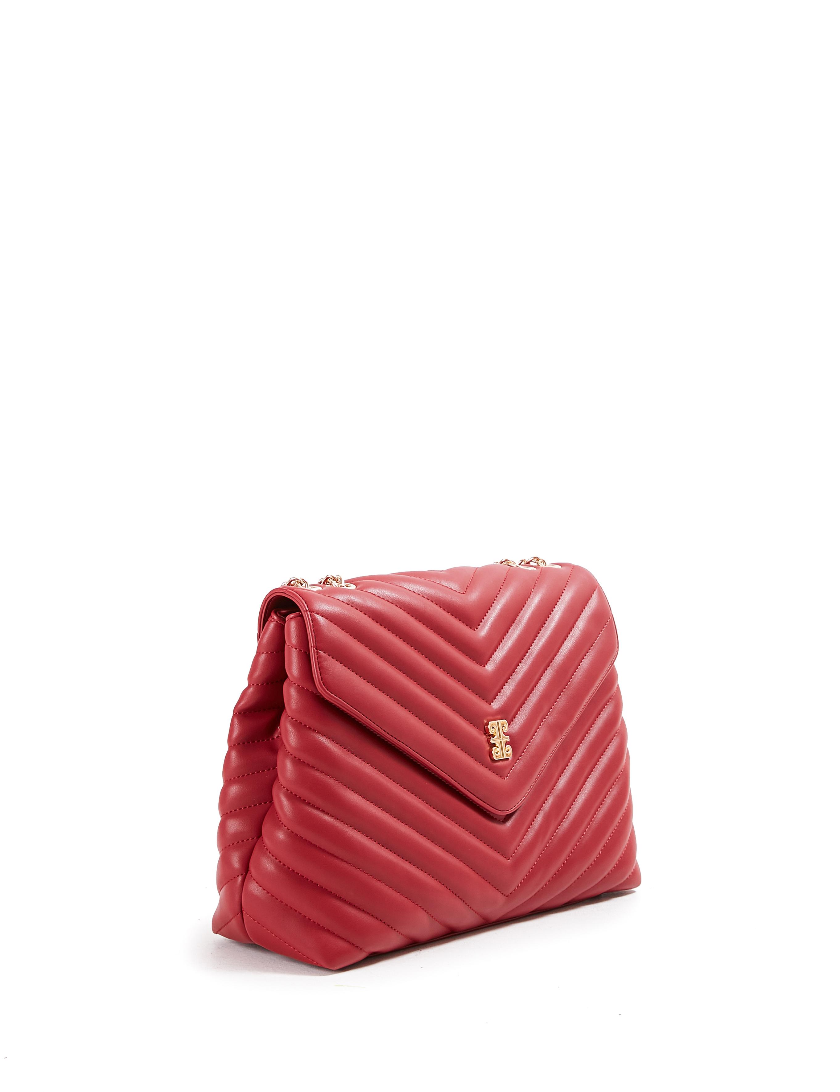 Kırmızı Zincir Askılı Omuz Çantası