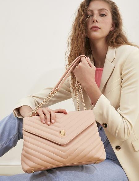 Somon Zincir Askılı Omuz Çantası - 50245066007